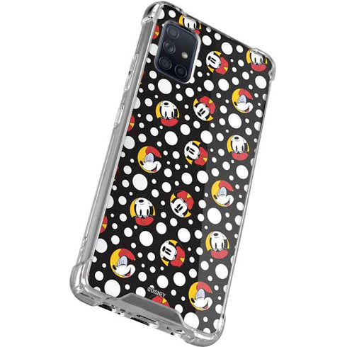 Disney Minnie Mouse Bubbles Face Pattern Galaxy A51 5G Clear Case