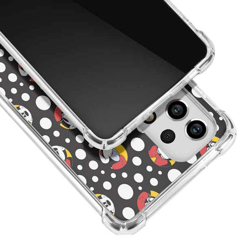 Disney Minnie Mouse Bubbles Face Pattern Galaxy A53 5G Clear Case