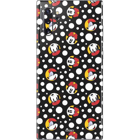 Disney Minnie Mouse Bubbles Face Pattern Galaxy Note 10 Plus Skin