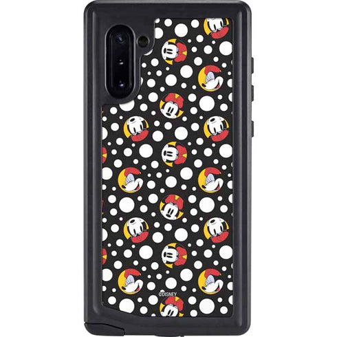 Disney Minnie Mouse Bubbles Face Pattern Galaxy Note 10 Waterproof Case