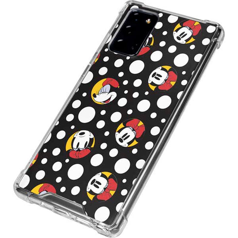 Disney Minnie Mouse Bubbles Face Pattern Galaxy Note20 5G Clear Case