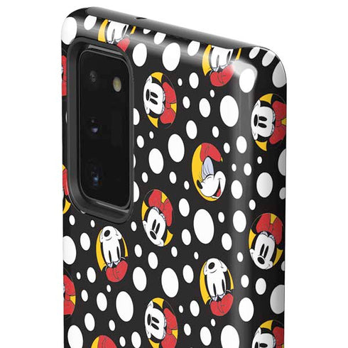 Disney Minnie Mouse Bubbles Face Pattern Galaxy Note20 5G Pro Case