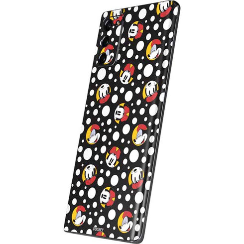 Disney Minnie Mouse Bubbles Face Pattern Galaxy Note20 5G Skin
