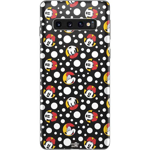 Disney Minnie Mouse Bubbles Face Pattern Galaxy S10 Skin