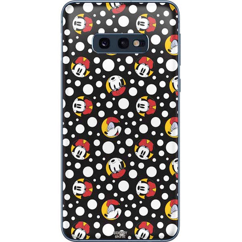 Disney Minnie Mouse Bubbles Face Pattern Galaxy S10e Skin