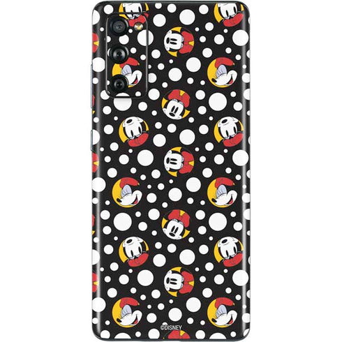 Disney Minnie Mouse Bubbles Face Pattern Galaxy S20 Fan Edition Skin