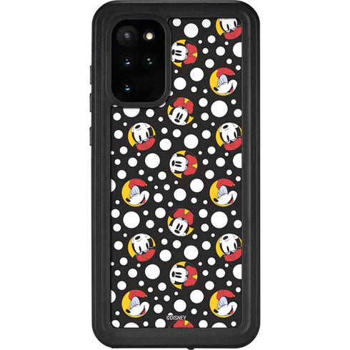 Disney Minnie Mouse Bubbles Face Pattern Galaxy S20 Plus Waterproof Case