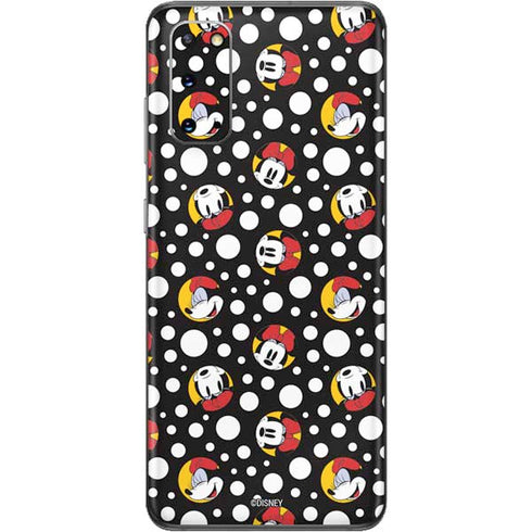 Disney Minnie Mouse Bubbles Face Pattern Galaxy S20 Skin
