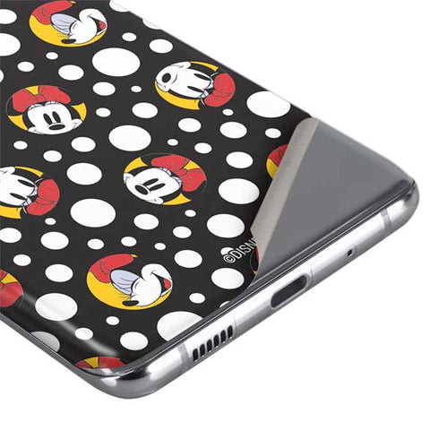Disney Minnie Mouse Bubbles Face Pattern Galaxy S20 Skin