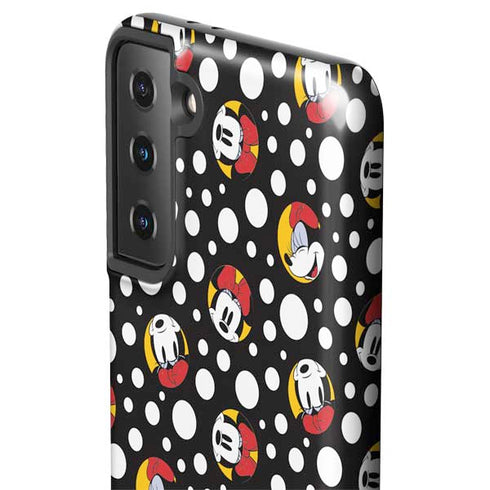 Disney Minnie Mouse Bubbles Face Pattern Galaxy S21 FE Pro Case
