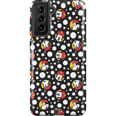 Disney Minnie Mouse Bubbles Face Pattern Galaxy S21 Plus 5G Pro Case