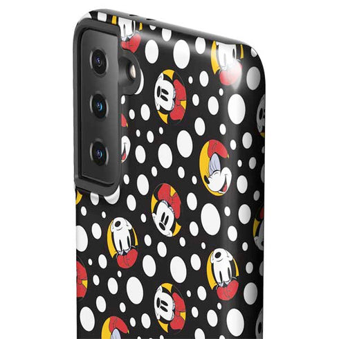 Disney Minnie Mouse Bubbles Face Pattern Galaxy S21 Plus 5G Pro Case