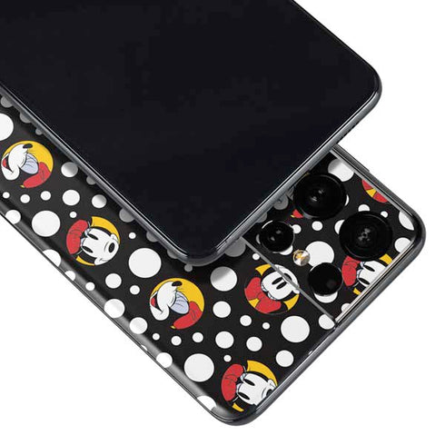 Disney Minnie Mouse Bubbles Face Pattern Galaxy S21 Ultra 5G Skin
