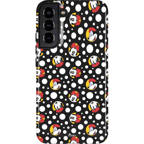 Disney Minnie Mouse Bubbles Face Pattern Galaxy S22 Plus Pro Case