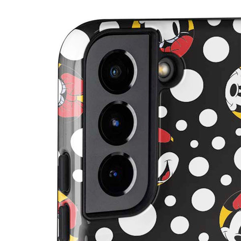 Disney Minnie Mouse Bubbles Face Pattern Galaxy S22 Plus Pro Case