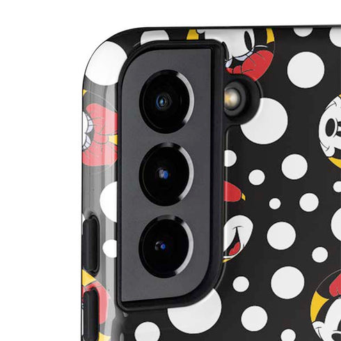 Disney Minnie Mouse Bubbles Face Pattern Galaxy S22 Pro Case