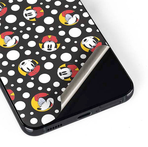 Disney Minnie Mouse Bubbles Face Pattern Galaxy S22 Skin