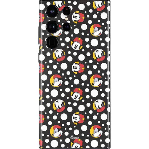 Disney Minnie Mouse Bubbles Face Pattern Galaxy S22 Ultra Skin