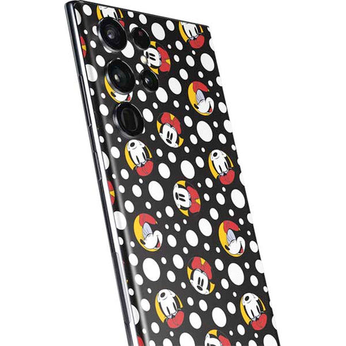 Disney Minnie Mouse Bubbles Face Pattern Galaxy S22 Ultra Skin