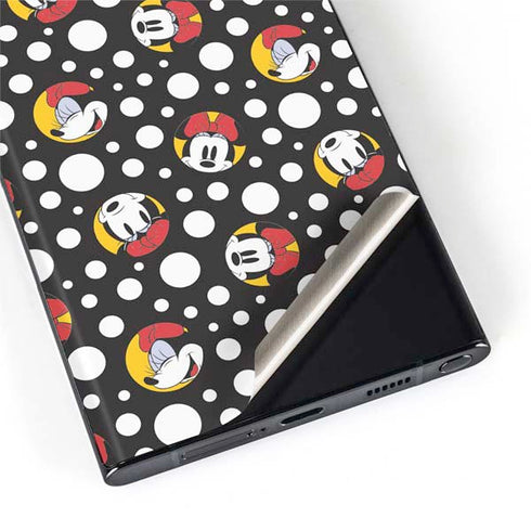 Disney Minnie Mouse Bubbles Face Pattern Galaxy S22 Ultra Skin