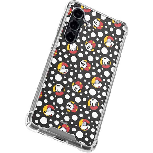 Disney Minnie Mouse Bubbles Face Pattern Galaxy S23 FE Clear Case