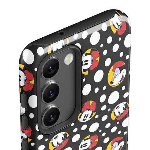 Disney Minnie Mouse Bubbles Face Pattern Galaxy S23 Plus Pro Case