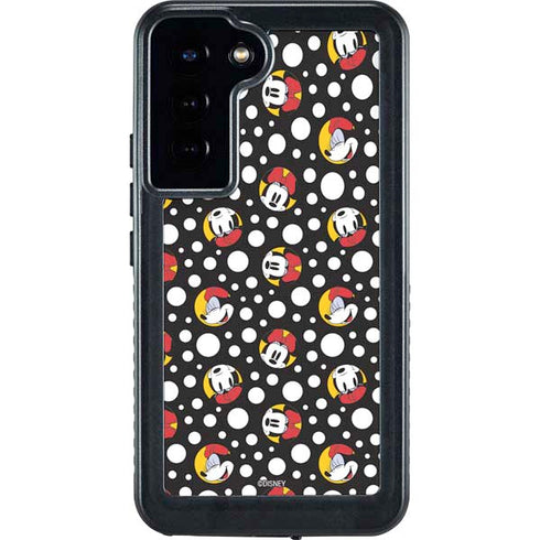 Disney Minnie Mouse Bubbles Face Pattern Galaxy S23 Plus Waterproof Case
