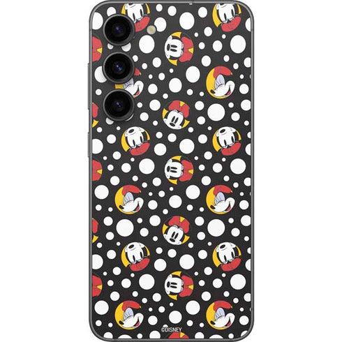 Disney Minnie Mouse Bubbles Face Pattern Galaxy S23 Skin