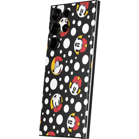 Disney Minnie Mouse Bubbles Face Pattern Galaxy S23 Ultra Skin