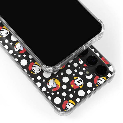 Disney Minnie Mouse Bubbles Face Pattern Galaxy S24 Plus Clear Case