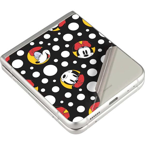 Disney Minnie Mouse Bubbles Face Pattern Galaxy Z Flip3 5G Skin