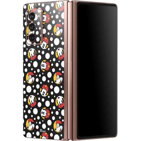 Disney Minnie Mouse Bubbles Face Pattern Galaxy Z Fold2 5G Skin