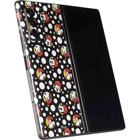 Disney Minnie Mouse Bubbles Face Pattern Galaxy Z Fold2 5G Skin
