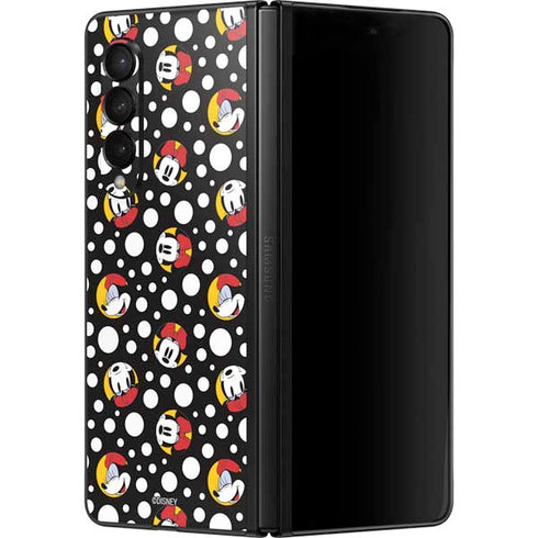 Disney Minnie Mouse Bubbles Face Pattern Galaxy Z Fold3 5G Skin