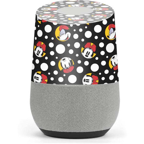 Disney Minnie Mouse Bubbles Face Pattern Google Home Skin