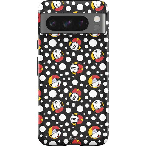 Disney Minnie Mouse Bubbles Face Pattern Google Pixel 8 Pro Impact Case