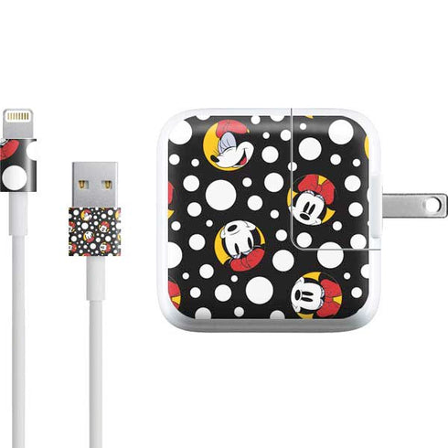 Disney Minnie Mouse Bubbles Face Pattern iPad Charger (10W USB) Skin