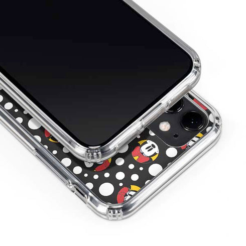 Disney Minnie Mouse Bubbles Face Pattern iPhone 11 Clear Case