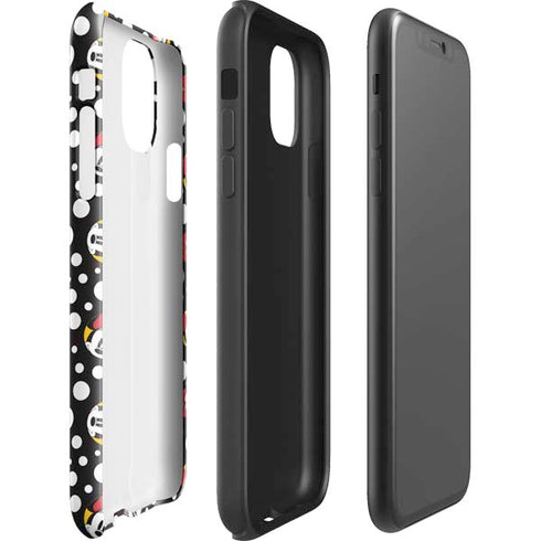 Disney Minnie Mouse Bubbles Face Pattern iPhone 11 Impact Case