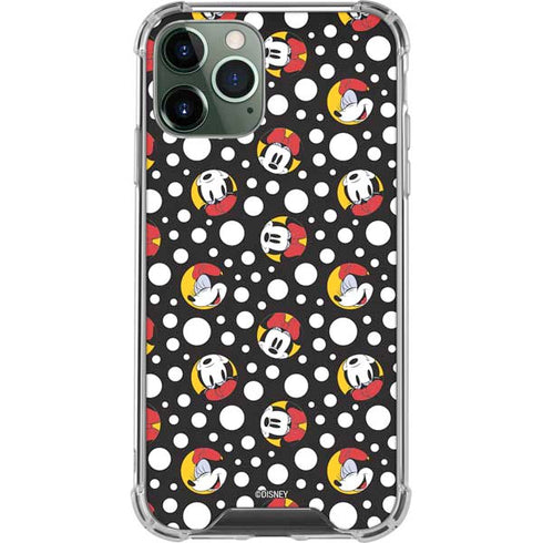 Disney Minnie Mouse Bubbles Face Pattern iPhone 11 Pro Max Clear Case