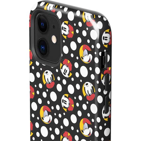 Disney Minnie Mouse Bubbles Face Pattern iPhone 12 Impact Case