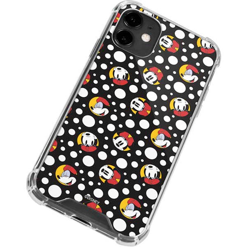 Disney Minnie Mouse Bubbles Face Pattern iPhone 12 Mini Clear Case