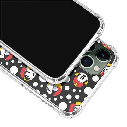 Disney Minnie Mouse Bubbles Face Pattern iPhone 12 Pro Clear Case