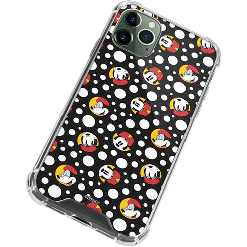 Disney Minnie Mouse Bubbles Face Pattern iPhone 12 Pro Clear Case