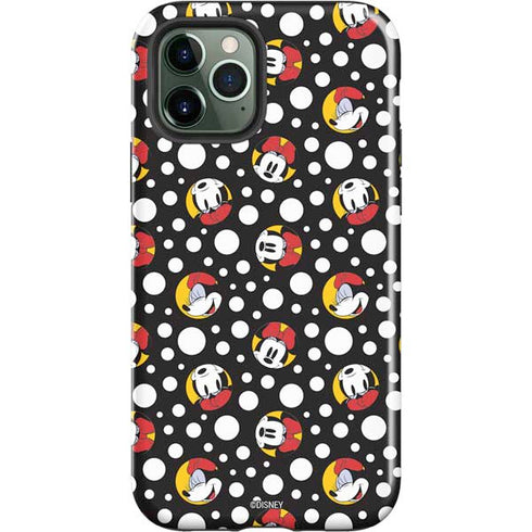 Disney Minnie Mouse Bubbles Face Pattern iPhone 12 Pro Impact Case