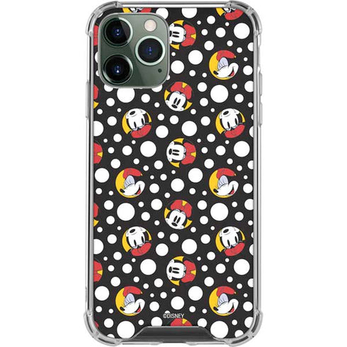 Disney Minnie Mouse Bubbles Face Pattern iPhone 12 Pro Max Clear Case