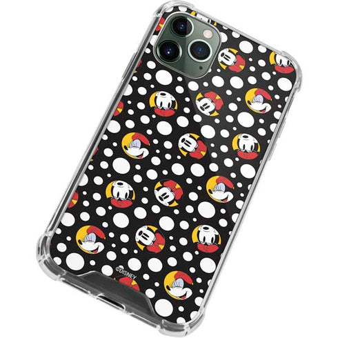 Disney Minnie Mouse Bubbles Face Pattern iPhone 12 Pro Max Clear Case