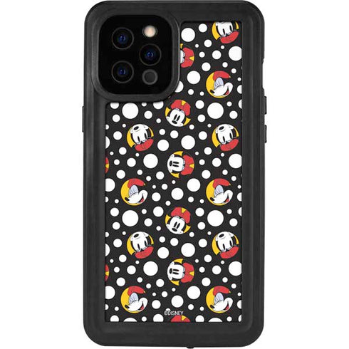 Disney Minnie Mouse Bubbles Face Pattern iPhone 12 Pro Max Waterproof Case