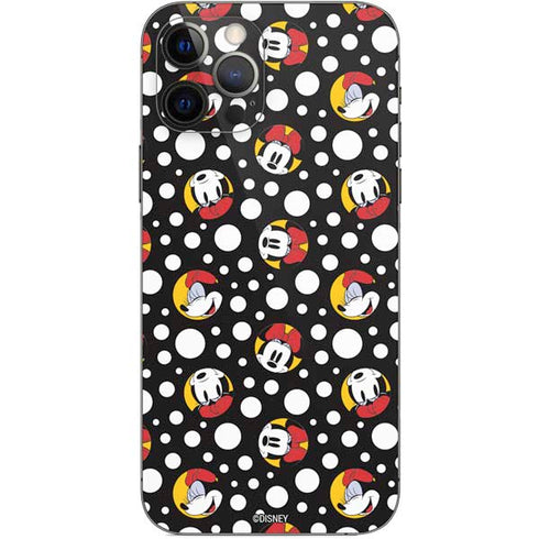 Disney Minnie Mouse Bubbles Face Pattern iPhone 12 Pro Skin
