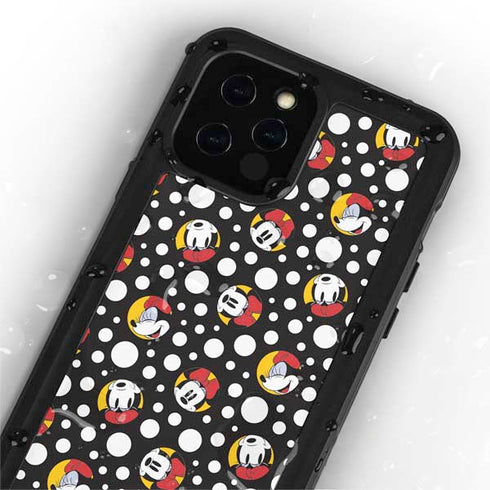 Disney Minnie Mouse Bubbles Face Pattern iPhone 12 Pro Waterproof Case